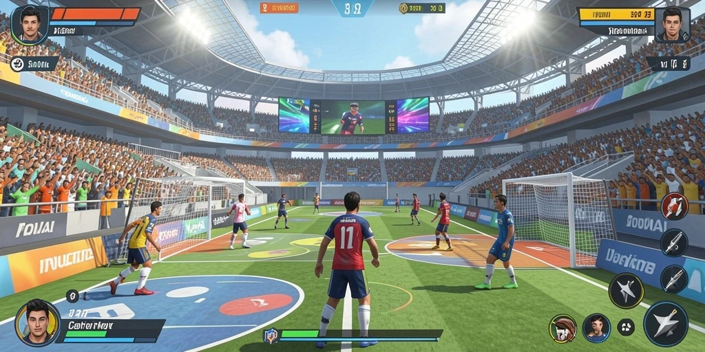 Mode multiplayer sangat seru dan kompetitif.