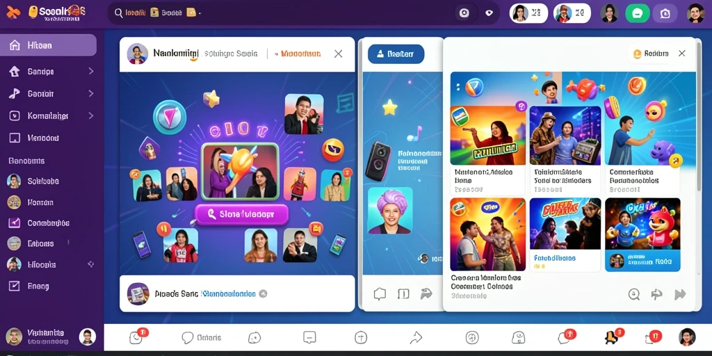 Fitur sosial yang mendukung interaksi antar pemain.