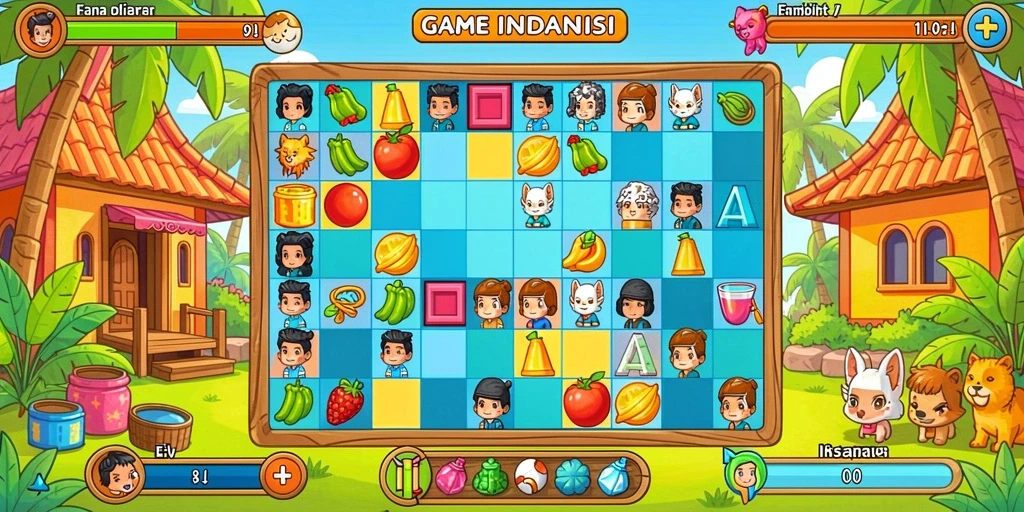 Sistem level yang menantang dan menyenangkan.