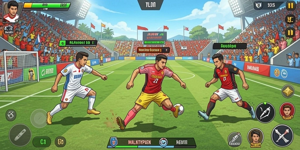 Tangkapan layar memperlihatkan mode multiplayer yang seru.