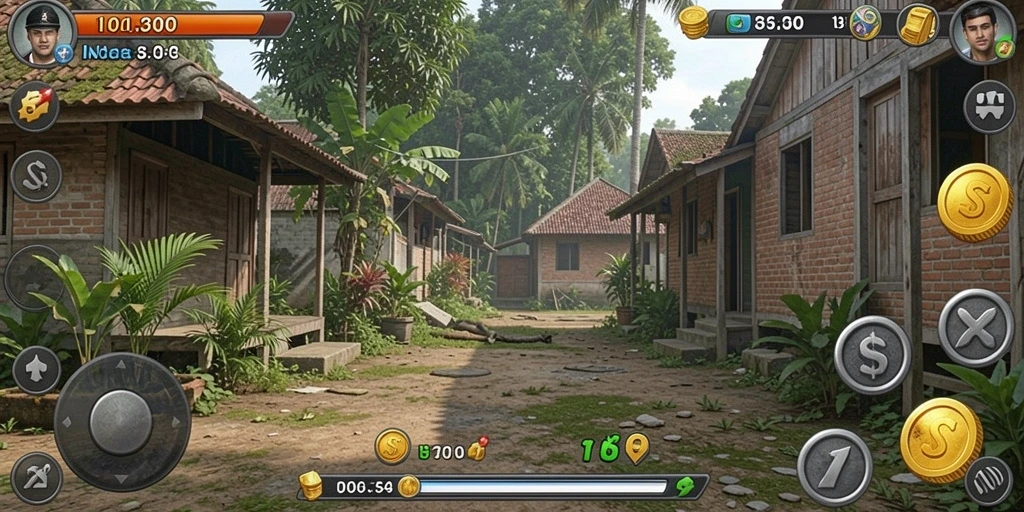 Screenshot menunjukkan momen seru dalam permainan.