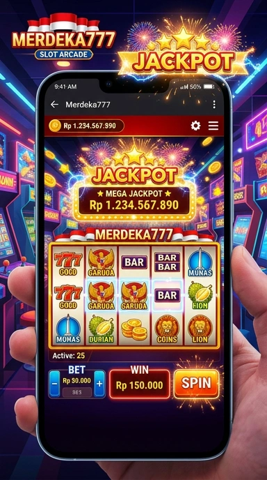 merdeka777 — layar beranda